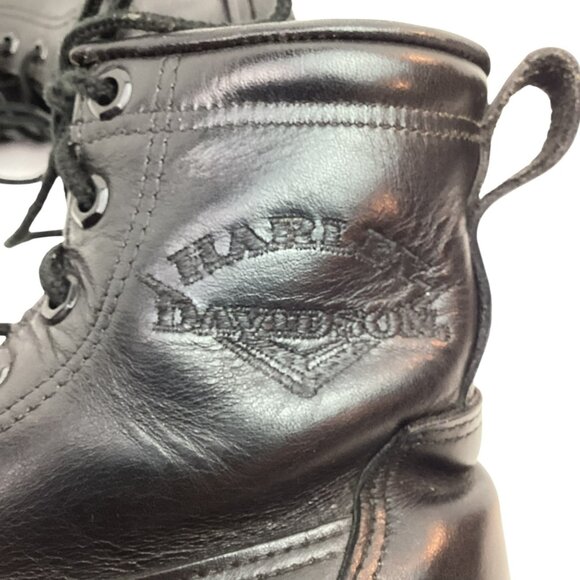 Harley-Davidson Moto Combat Mens 7 Leather Motorcycle Boots Black